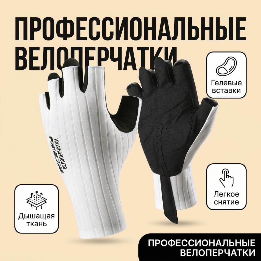Профессиональные полупальцевые велоперчатки Treyanchi 356