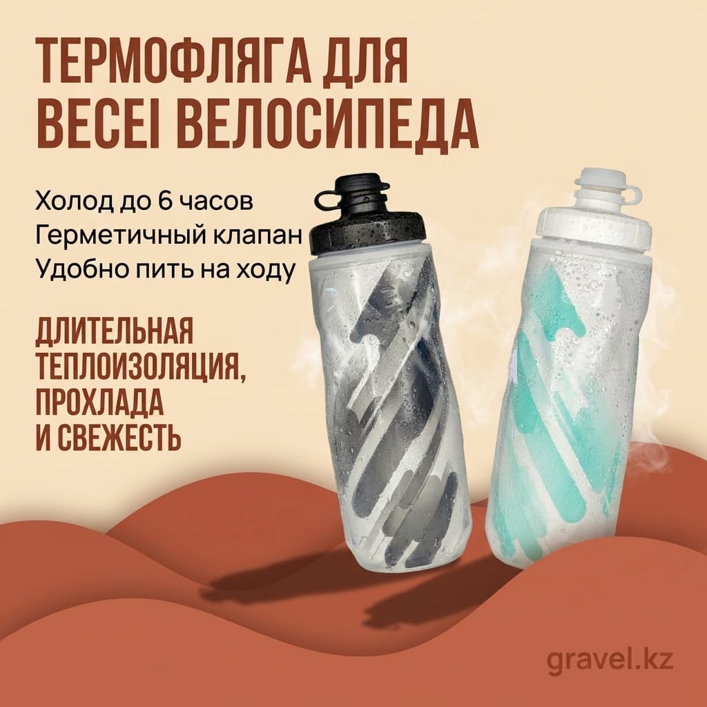 Термофляга для велосипеда YouGuoLe 610 мл, сохраняющая тепло и холод до 6 часов YouGuoLe