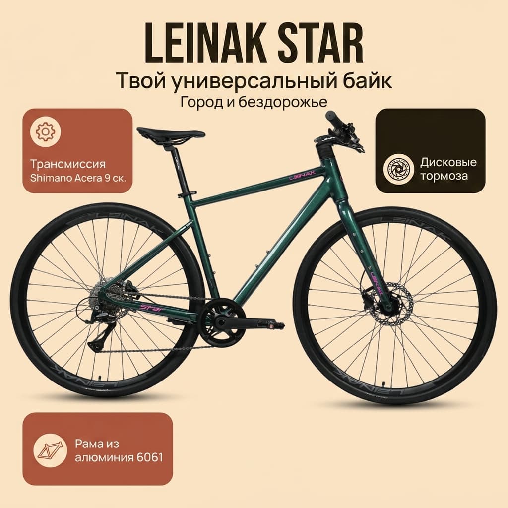 Leinak Star с прямым рулем