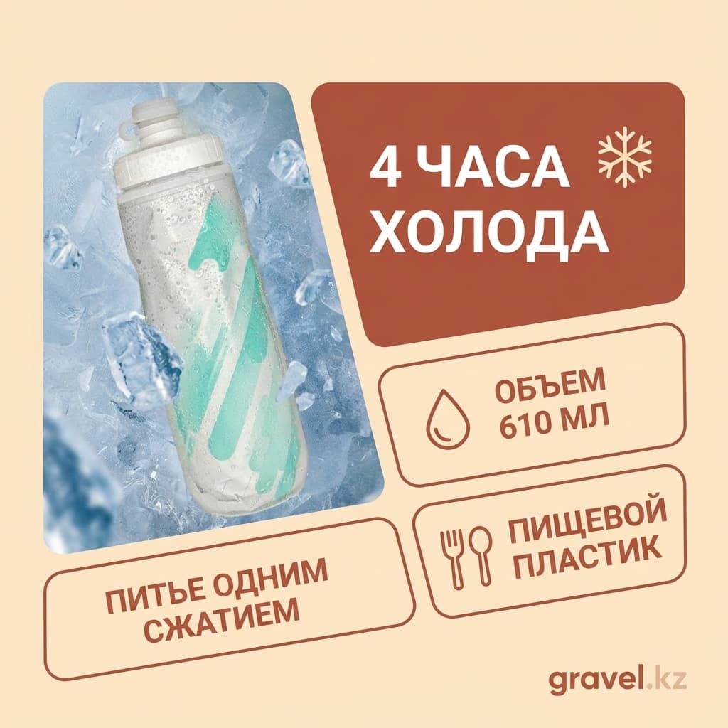 Термофляга для велосипеда YouGuoLe 610 мл, сохраняющая тепло и холод до 6 часов YouGuoLe — фото 2