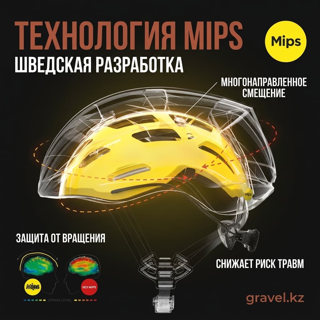 Велосипедный шлем P2R A20 с MIPS и 5 звездами рейтинга Virginia Tech P2R A20 — фото 2