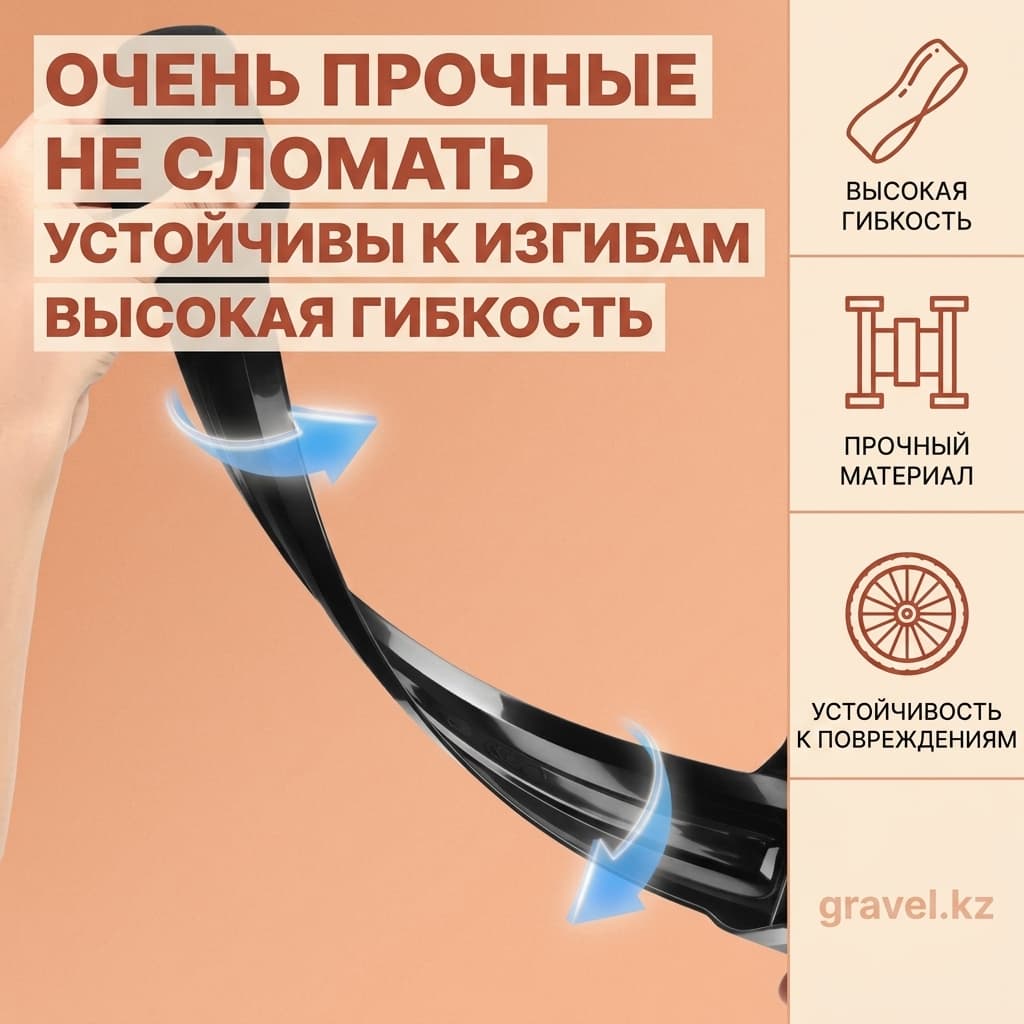 Велосипедные брызговики быстросъемные — фото 4