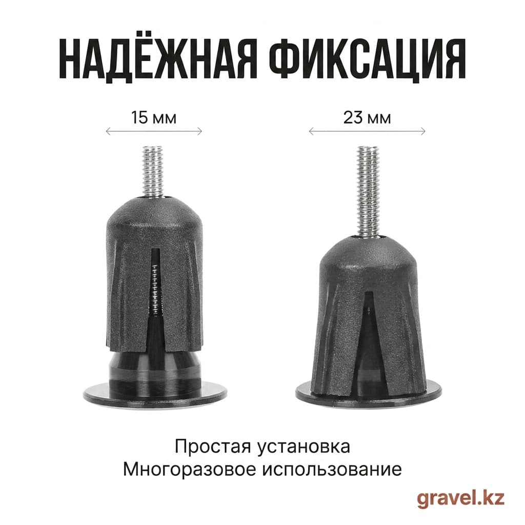 Заглушки руля LEBYCLE HL-HE-02 алюминиевые расширяющиеся LEBYCYCLE HL-HE-02 — фото 3
