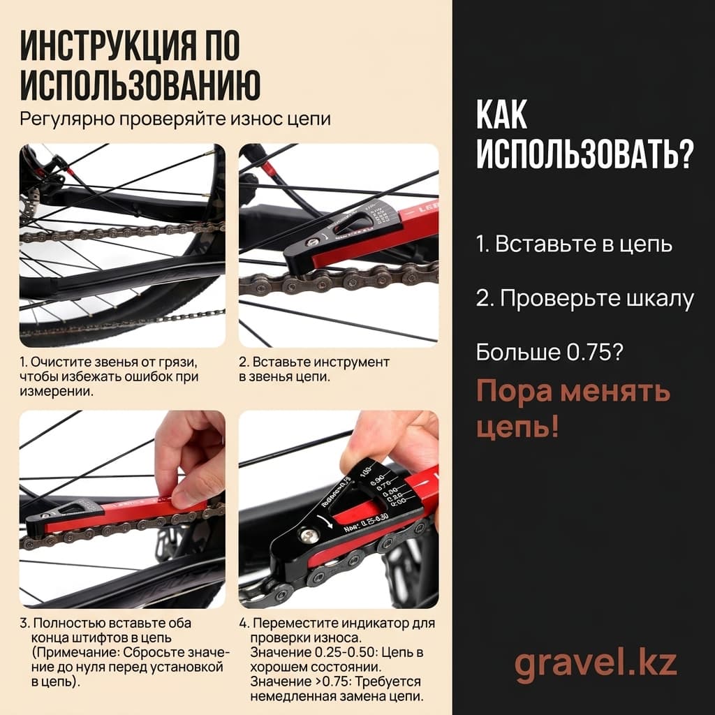 Индикатор износа цепи LEBYCLE CNT-BDS, CNC LEBYCYCLE CNT-BDS — фото 3