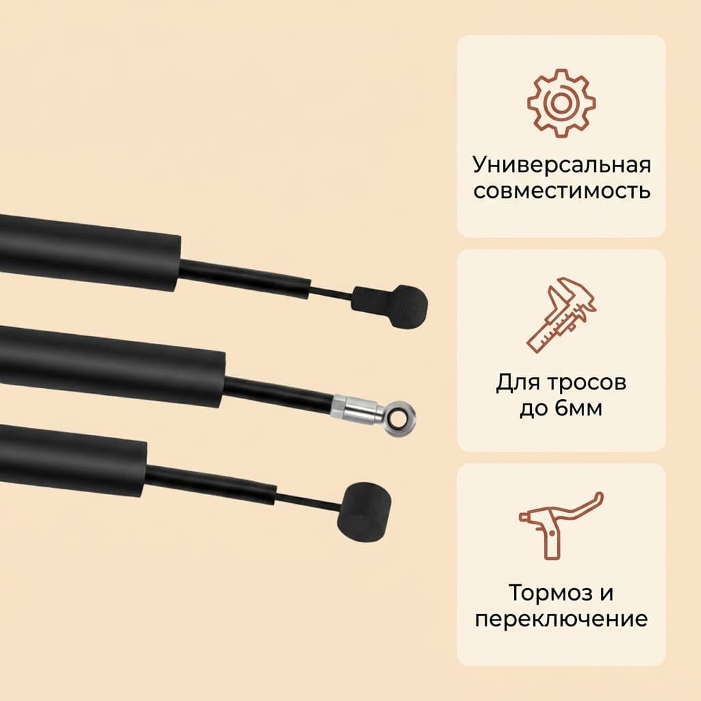 LeBycle Шумоизоляционная поролоновая трубка для внутренней проводки тросов LeBycle Шумоизоляционная поролоновая трубка — фото 3