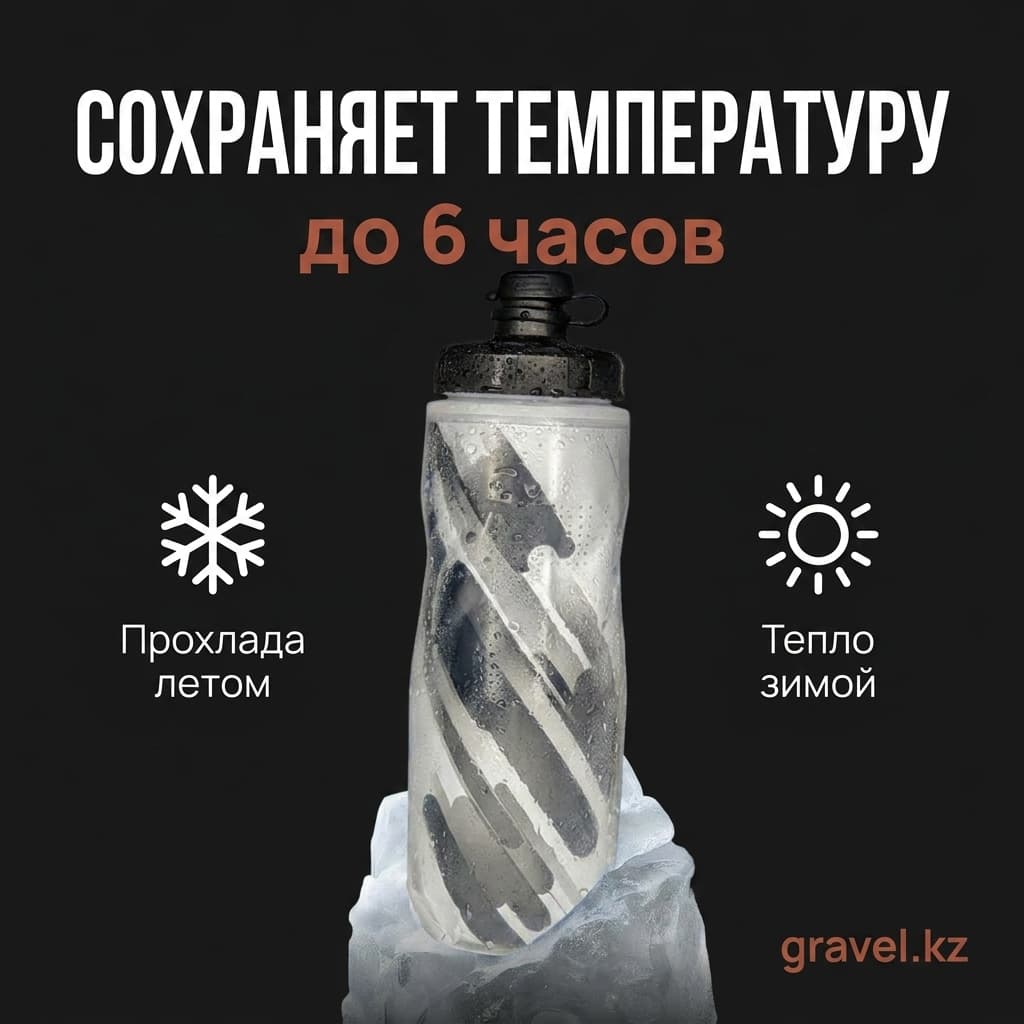 Термофляга для велосипеда YouGuoLe 610 мл, сохраняющая тепло и холод до 6 часов YouGuoLe — фото 3