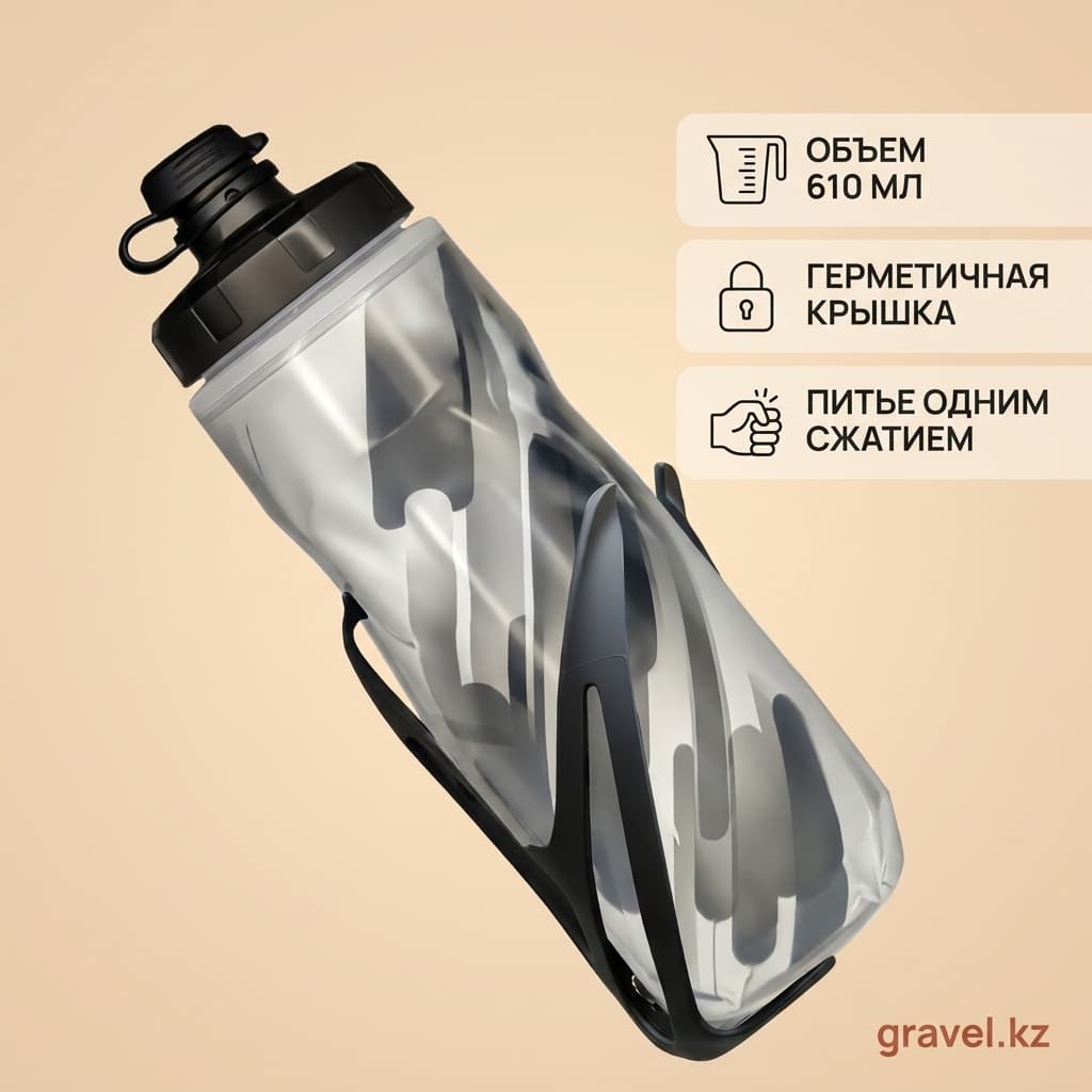 Термофляга для велосипеда YouGuoLe 610 мл, сохраняющая тепло и холод до 6 часов YouGuoLe — фото 4