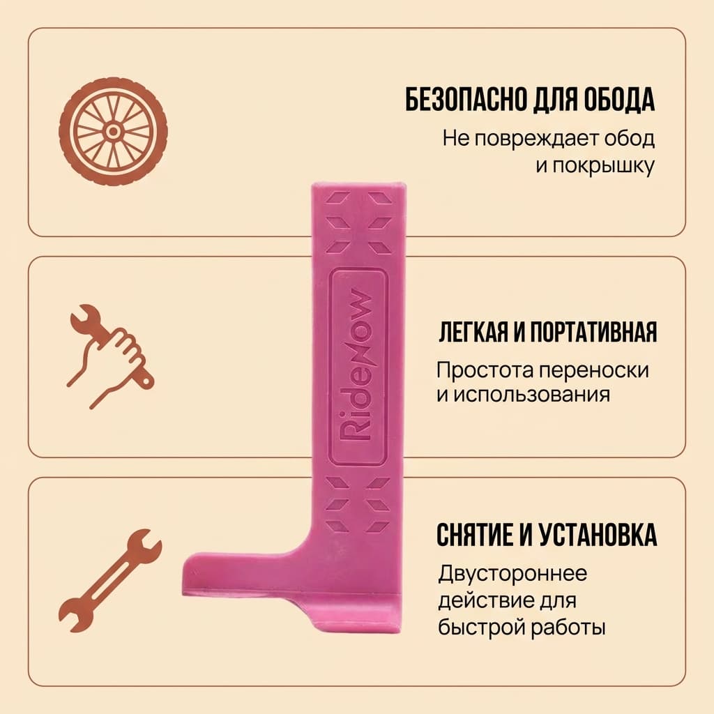 Монтировка для шин RideNow RideNow tire install lever — фото 3