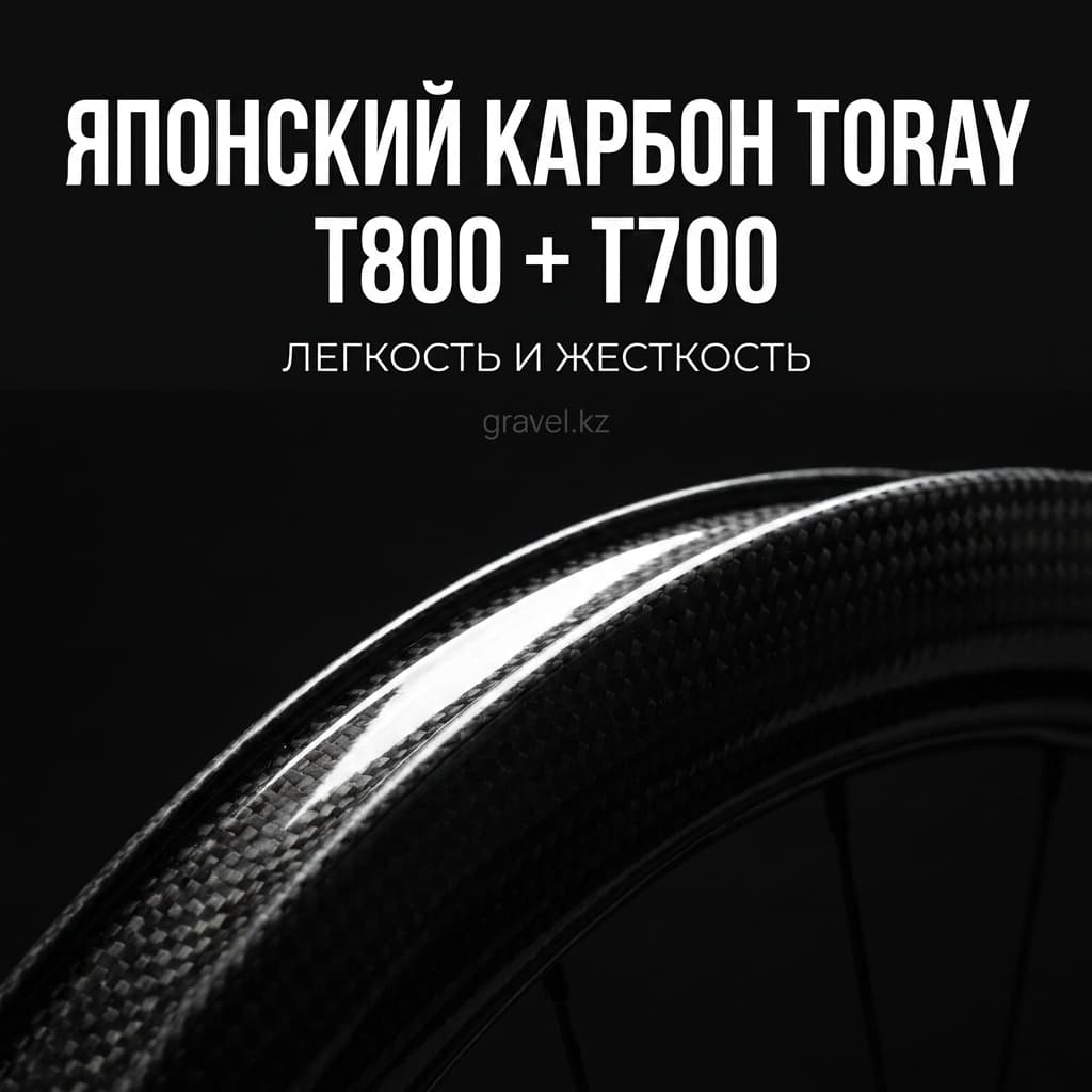 Карбоновые колеса KORE, 35 мм, T800+T700, для дисковых тормозов Center Lock, с 36T храповиком, Tubeless Ready — фото 5