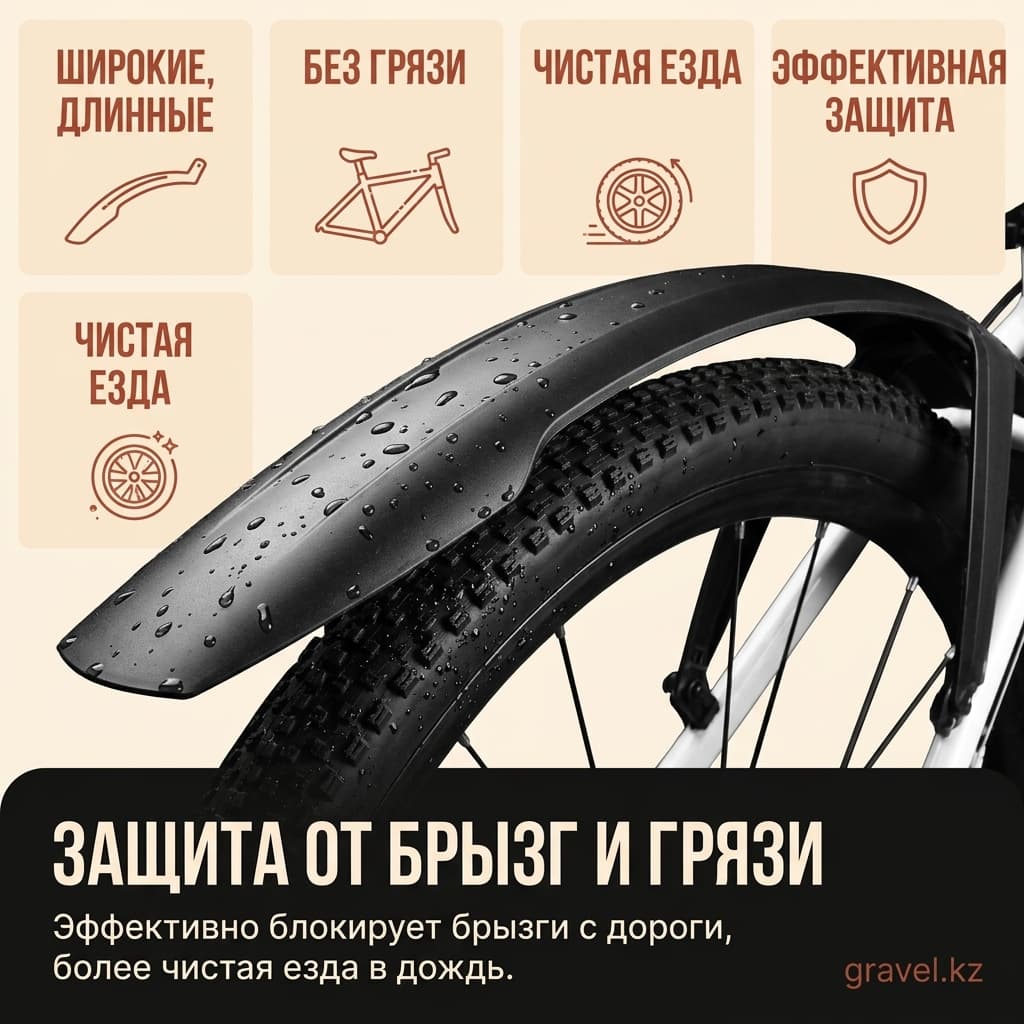 Велосипедные брызговики быстросъемные — фото 9