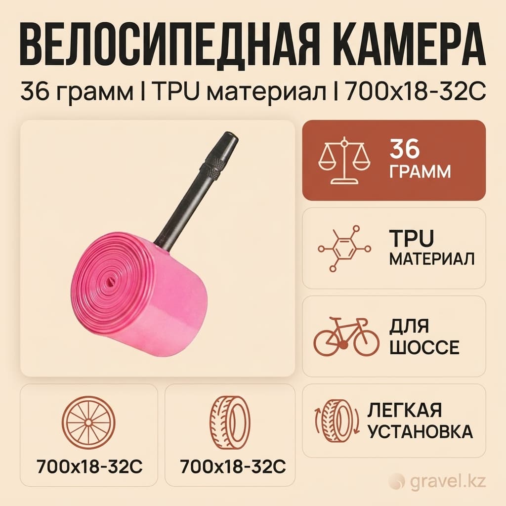 Велосипедная камера TPU 700x18-32C 36 грамм